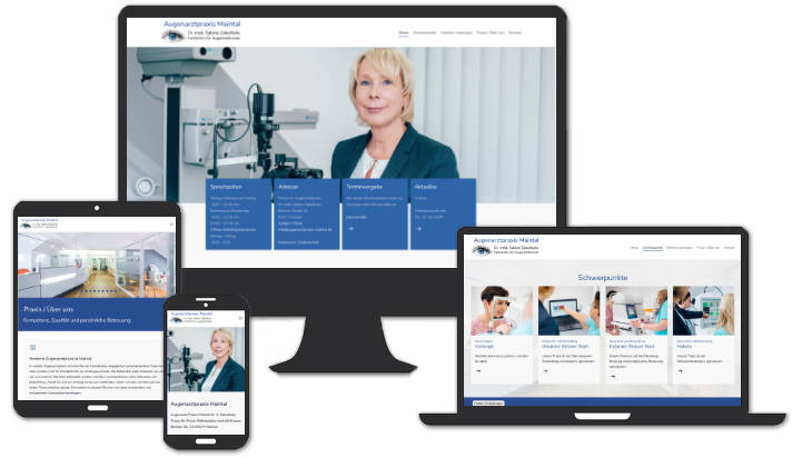 Webseite: Praxis für Augenheilkunde Dr. med. Sabine Zabolitzky