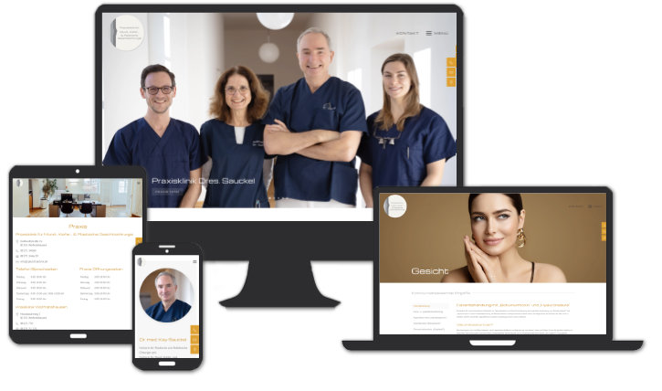 Website: Mund-, Kiefer-, & Plastische Gesichtschirurgie