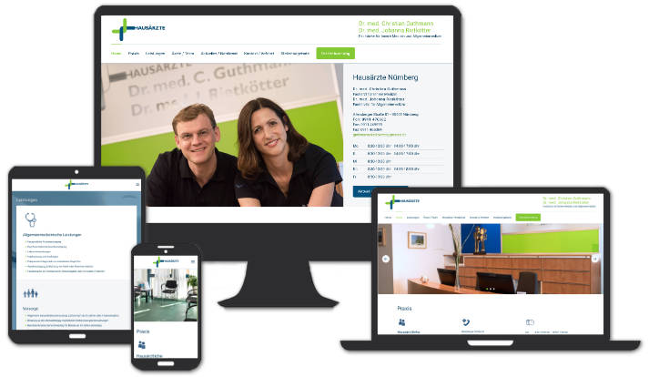 Website: Hausärzte in Nürnberg, Dr. med. Guthmann & Dr. med. Rietkötter