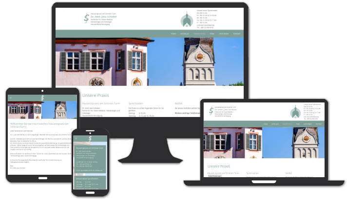 Webseite: Hausarztpraxis am Schönen Turm, Erding Dr. med. Jana Schieker