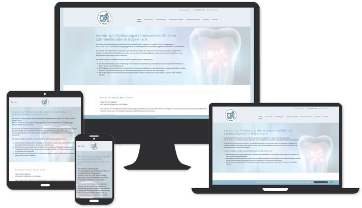 Website: Verein zur Förderung der wissenschaftlichen Zahnheilkunde in Bayern e.V.