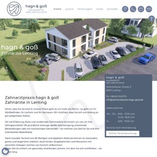 WebsiteZahnarztpraxis hagn & goß